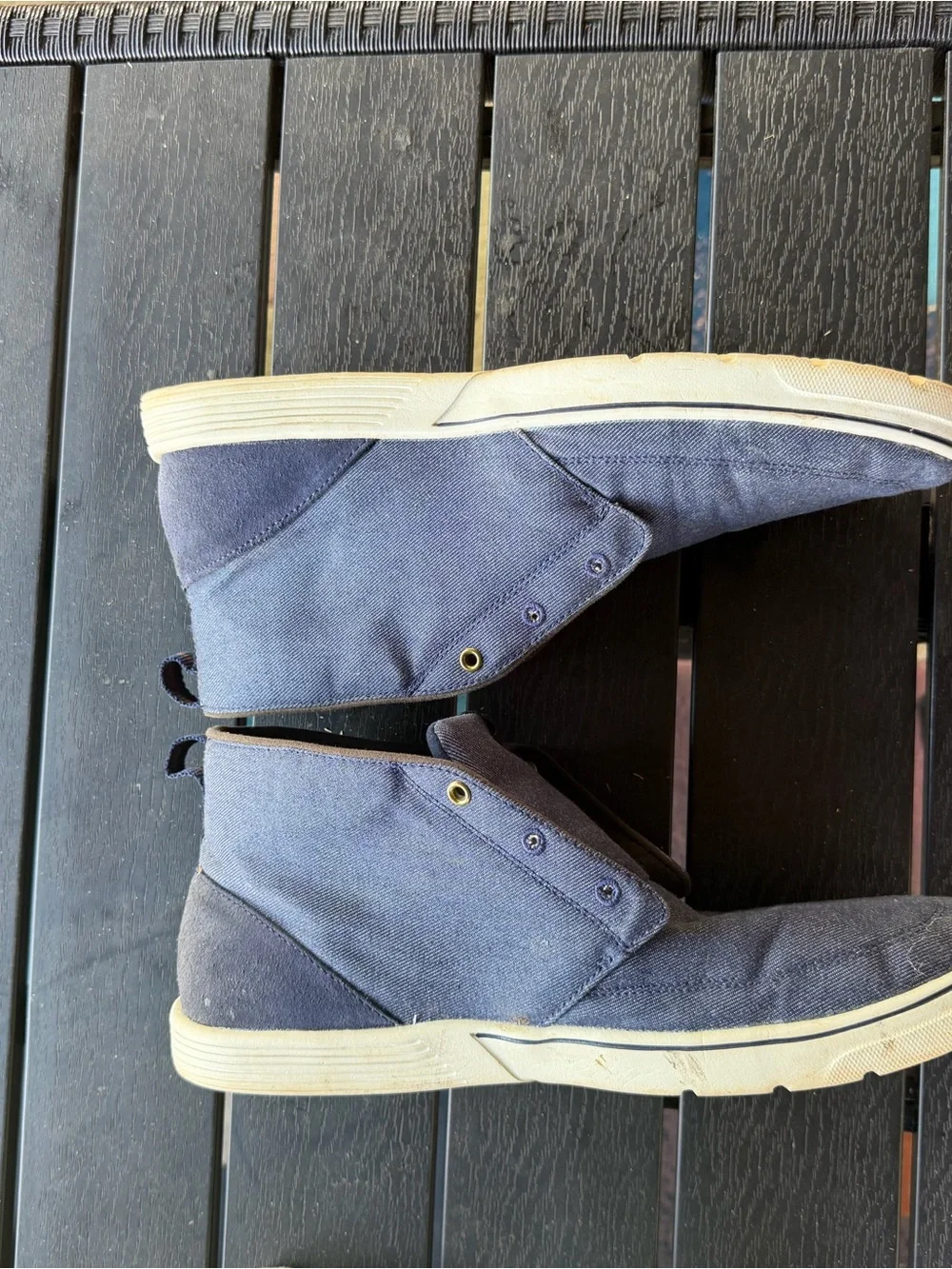 Under Armour Men's Chukka Boots in Dark Navy and Off-White